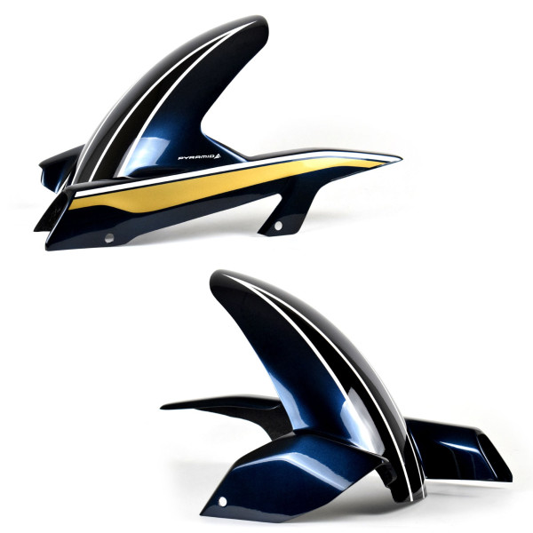 Pyramid Plastics Pyramid hugger | metallic blue/gold (candytone blue/gold) | kawasaki z 900 rs 2022>current